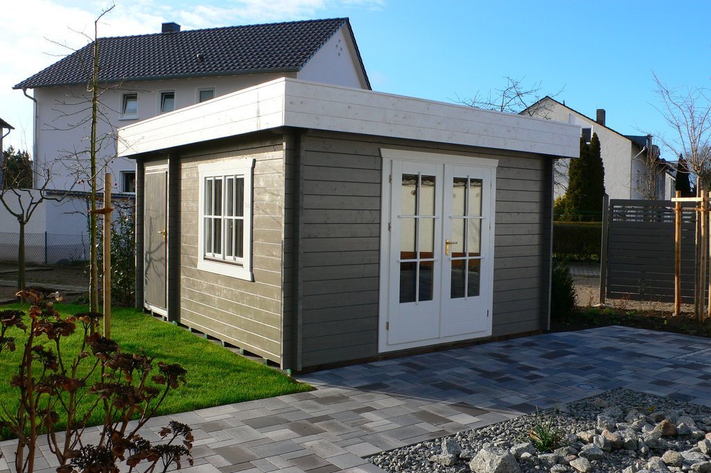 Holz Garten Braunschweig - Gartenhaus nach Maß - Flachdachgartenhaus Referenz - Gartenhaus nach Maß - Flachdachgartenhaus